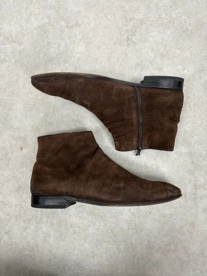Prada Prada Brown Suede Leather Minimalist Boots Size US 8 / EU 41 - 6 Thumbnail