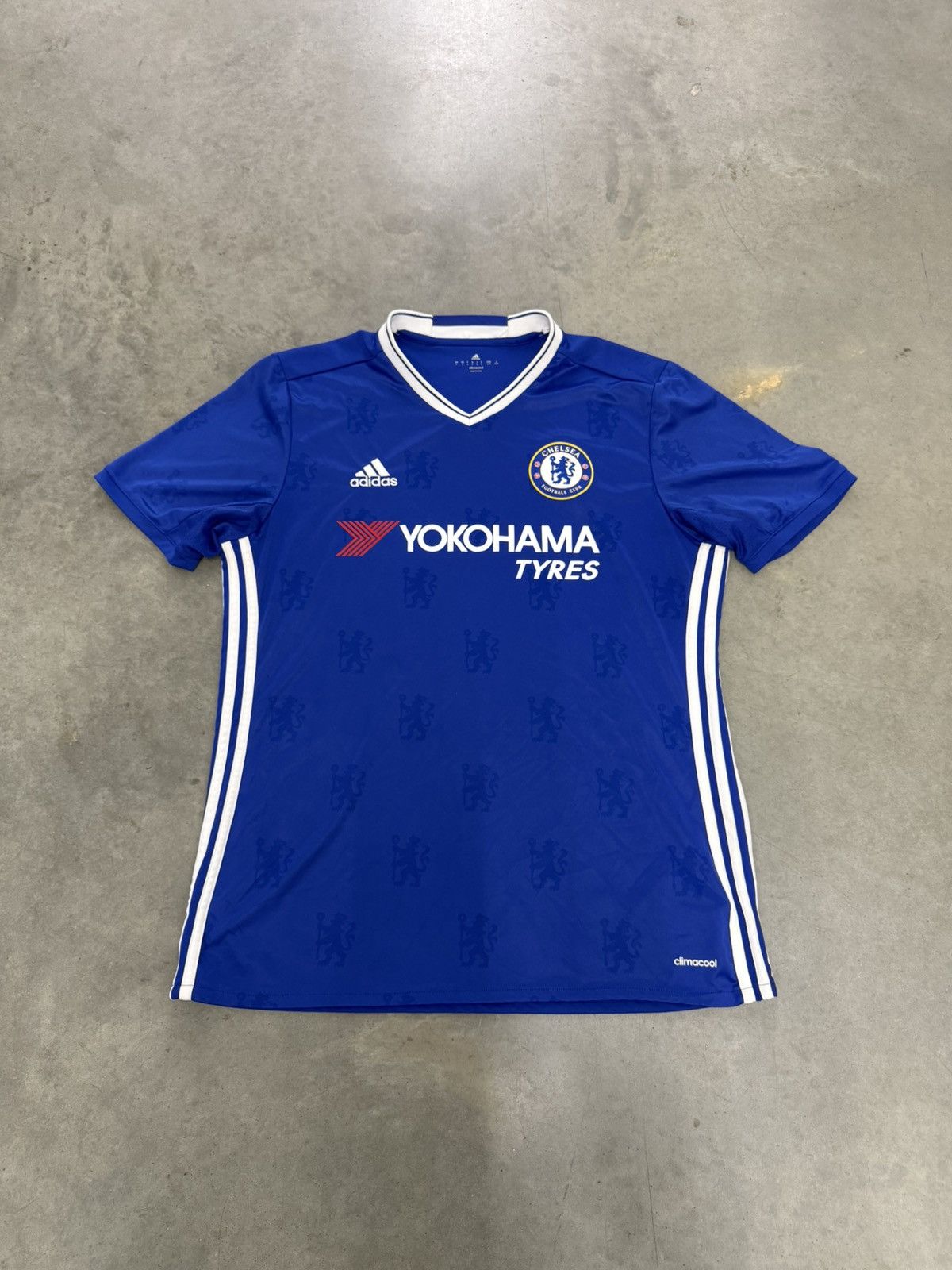 Chelsea FC Adidas 2015/16 Blue Soccer Jersey Yokohama L
