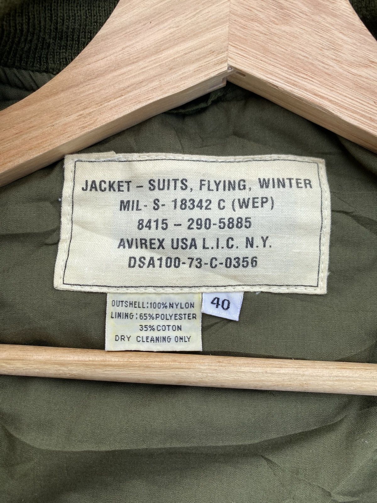 Avirex Vintage Scovill Green US Avirex Army Nylon Bomber Jacket Size US M / EU 48-50 / 2 - 9 Thumbnail