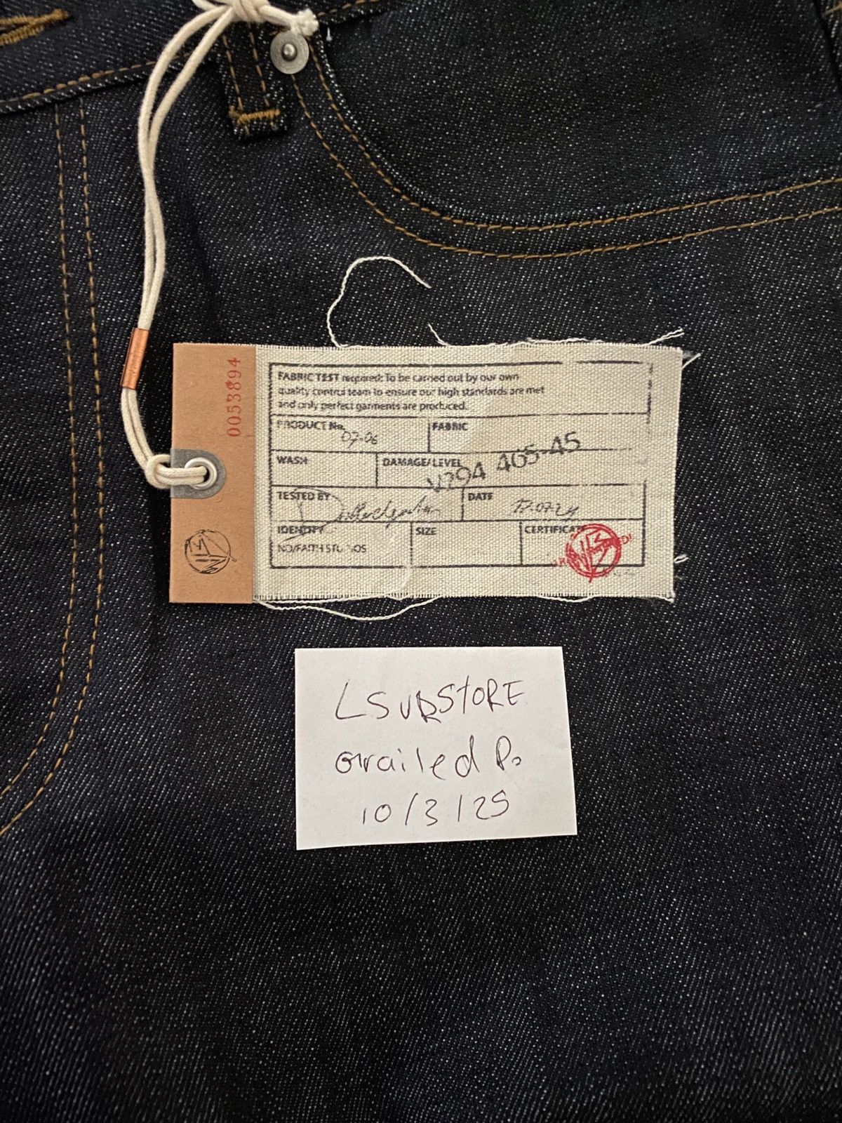 No Faith Studios No Faith Studios Raw Denim Japanese Ultra Loose Fit Blue M Size US 32 / EU 48 - 2 Thumbnail
