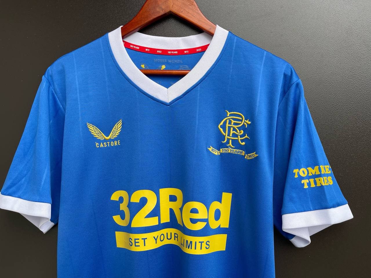 Vintage Glasgow Rangers 2021 2022 home soccer shirt jersey kit tee Size US L / EU 52-54 / 3 - 2 Thumbnail