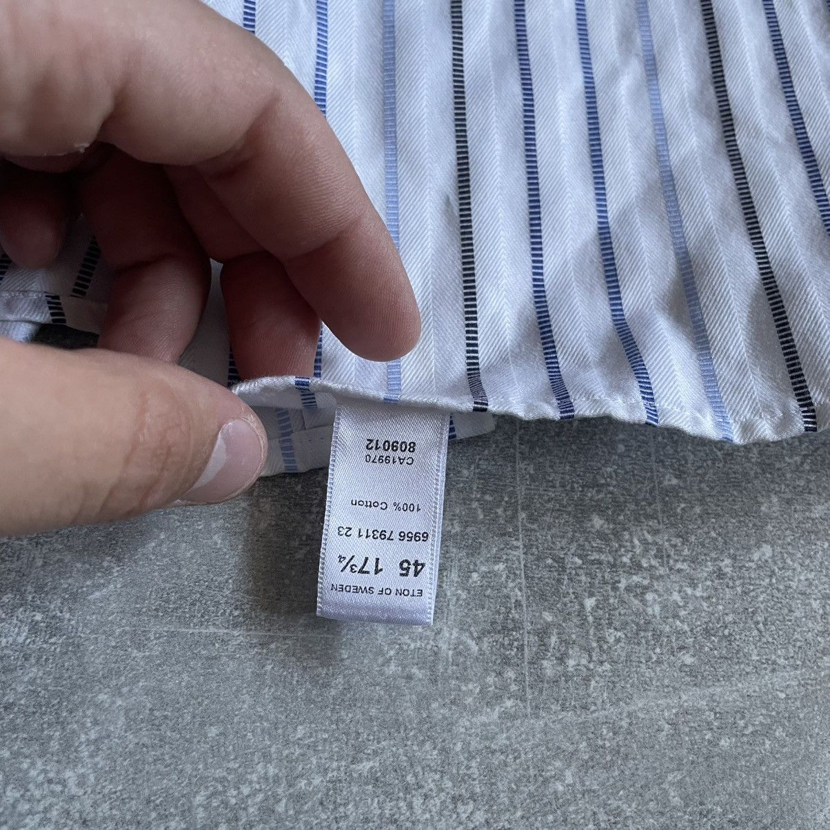 Eton Recent Eton Shirt CONTEMPORARY Size 17 3/4 . 45 old money Size 44L - 3 Thumbnail