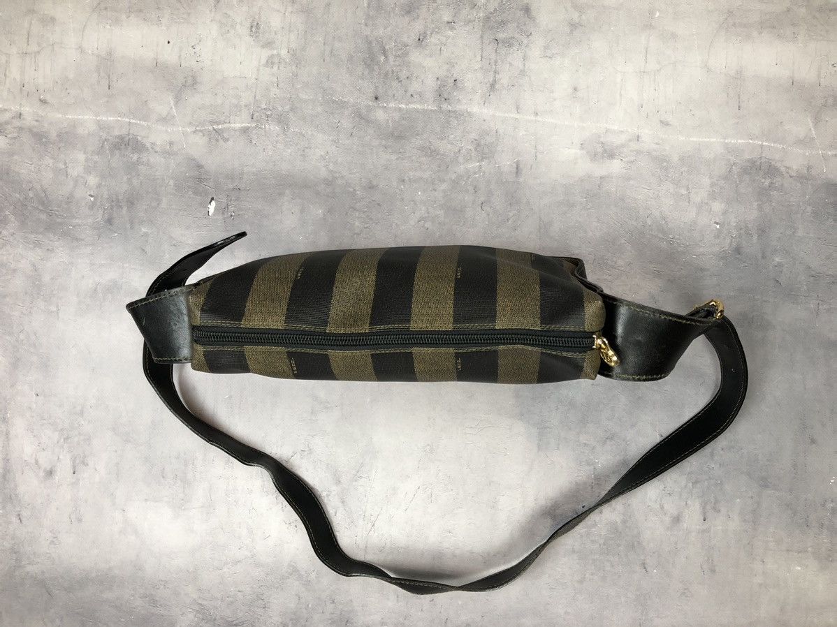 Fendi Fendi Vintage Pequin Stripe Crossbody Bag Brown Size ONE SIZE - 8 Thumbnail