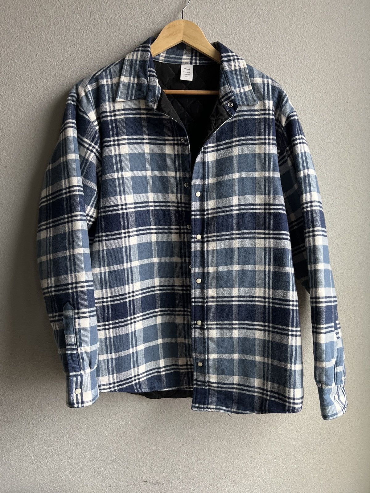 image of Jjjjound Navy/blue Thermal Jacket, Men's (Size Large)