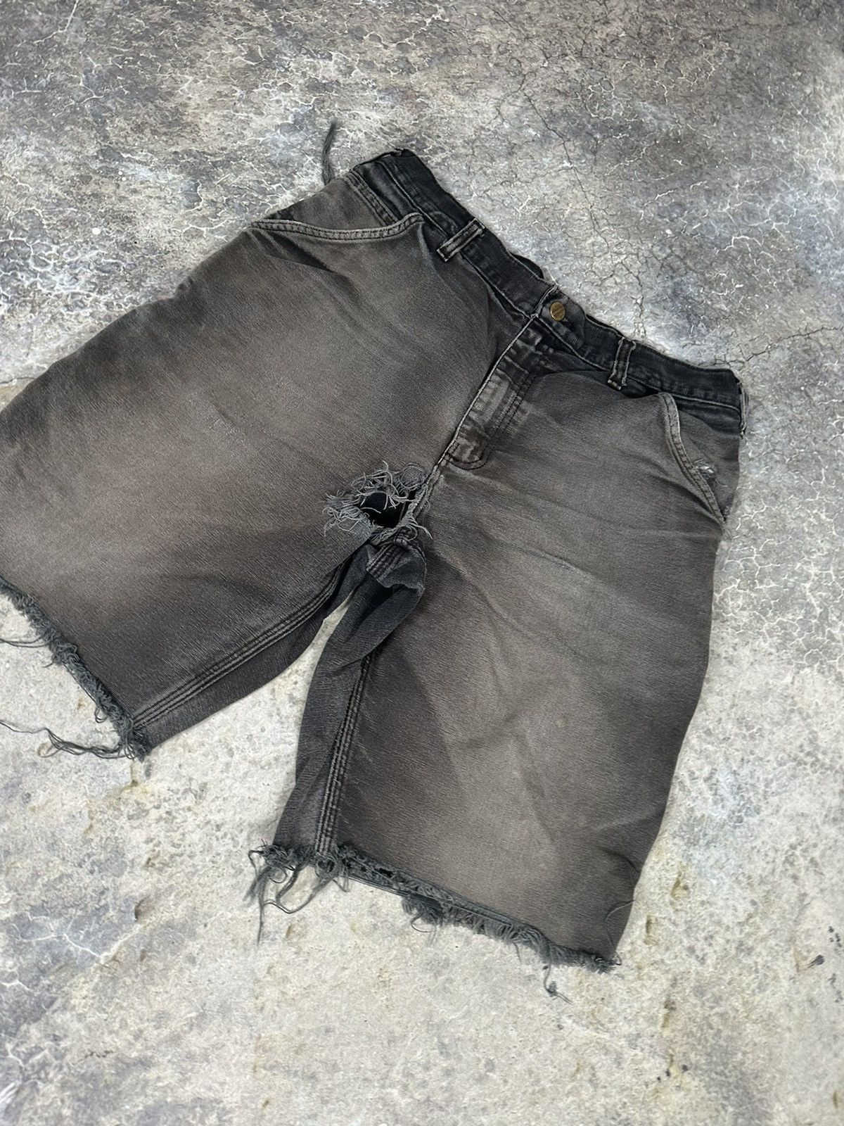 Carhartt × Vintage THRASHED Carhartt Jorts Size US 32 / EU 48 - 3 Thumbnail