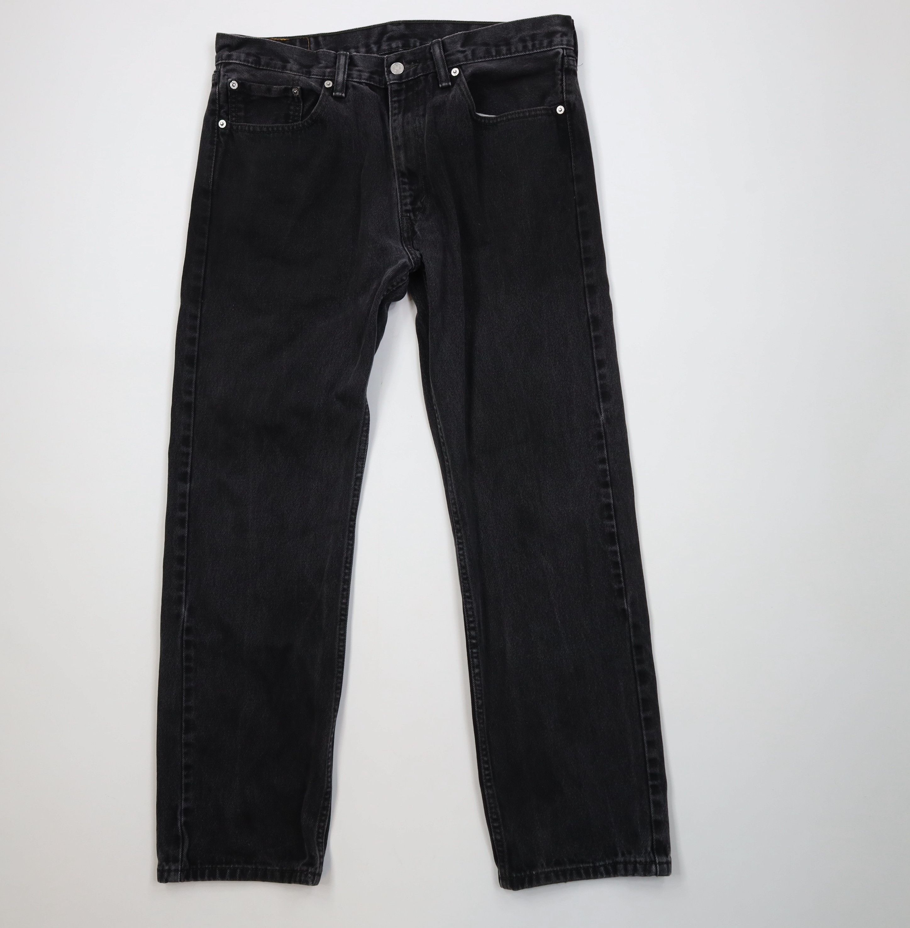 Levi's Vintage Y2K Levis 505 Regular Straight Leg Jeans Black Size US 36 / EU 52 - 1 Thumbnail