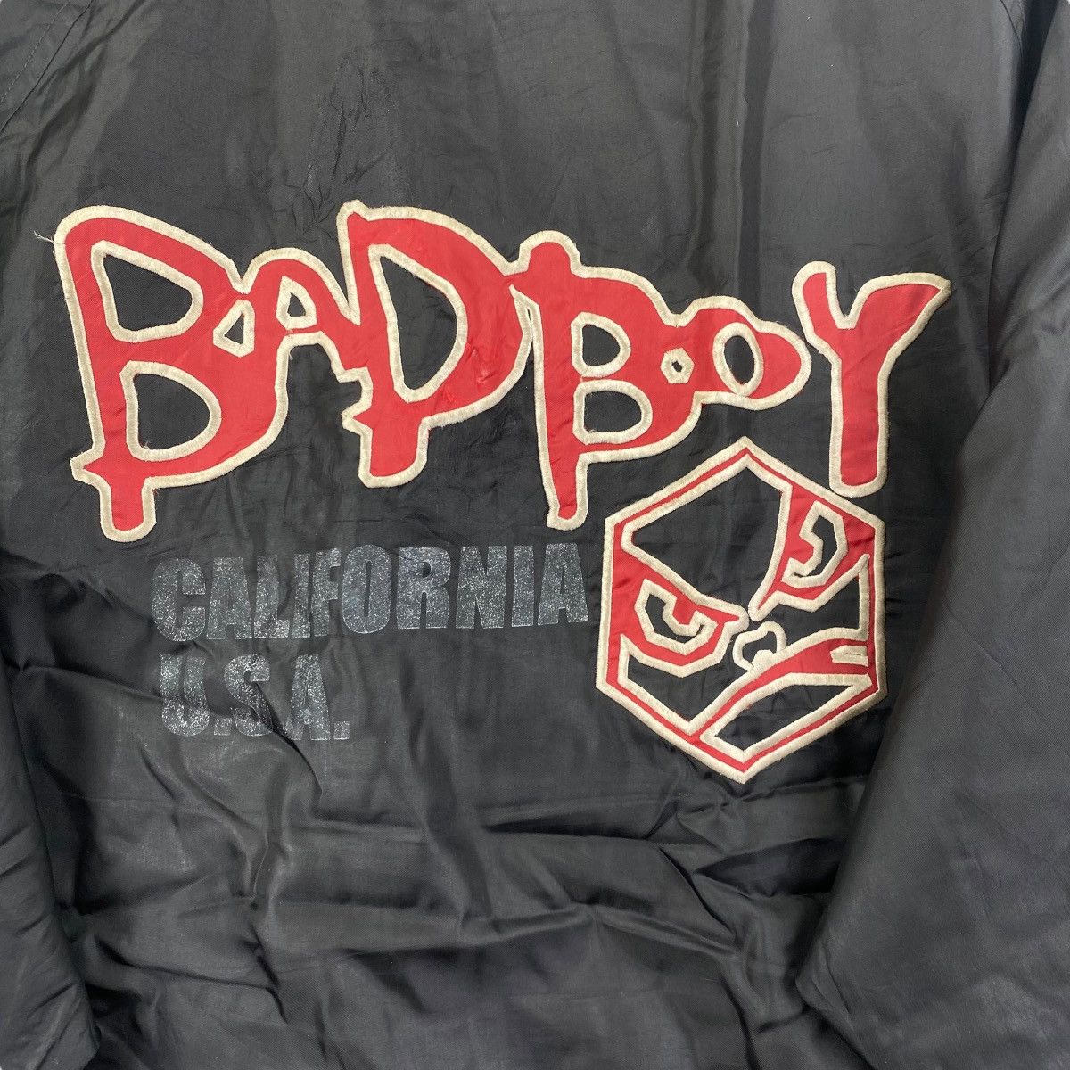 Vintage Y2K BAD BOY Jacket Big Logo Side Tape Streetwear Size L Size US XL / EU 56 / 4 - 5 Thumbnail