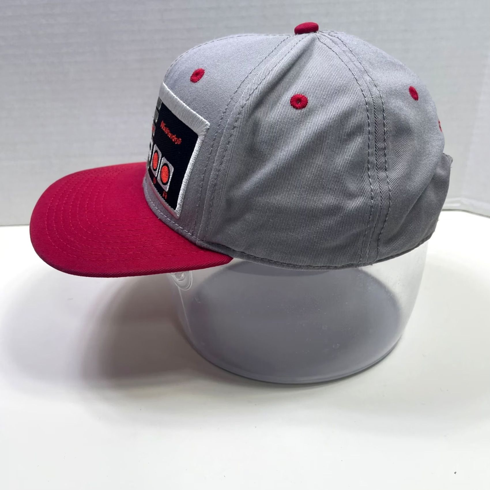 Nintendo Nintendo NES Controller Hat. Gray Red Nintendo Entertainment System Hat 2015 Adult Men One Size Size ONE SIZE - 3 Thumbnail