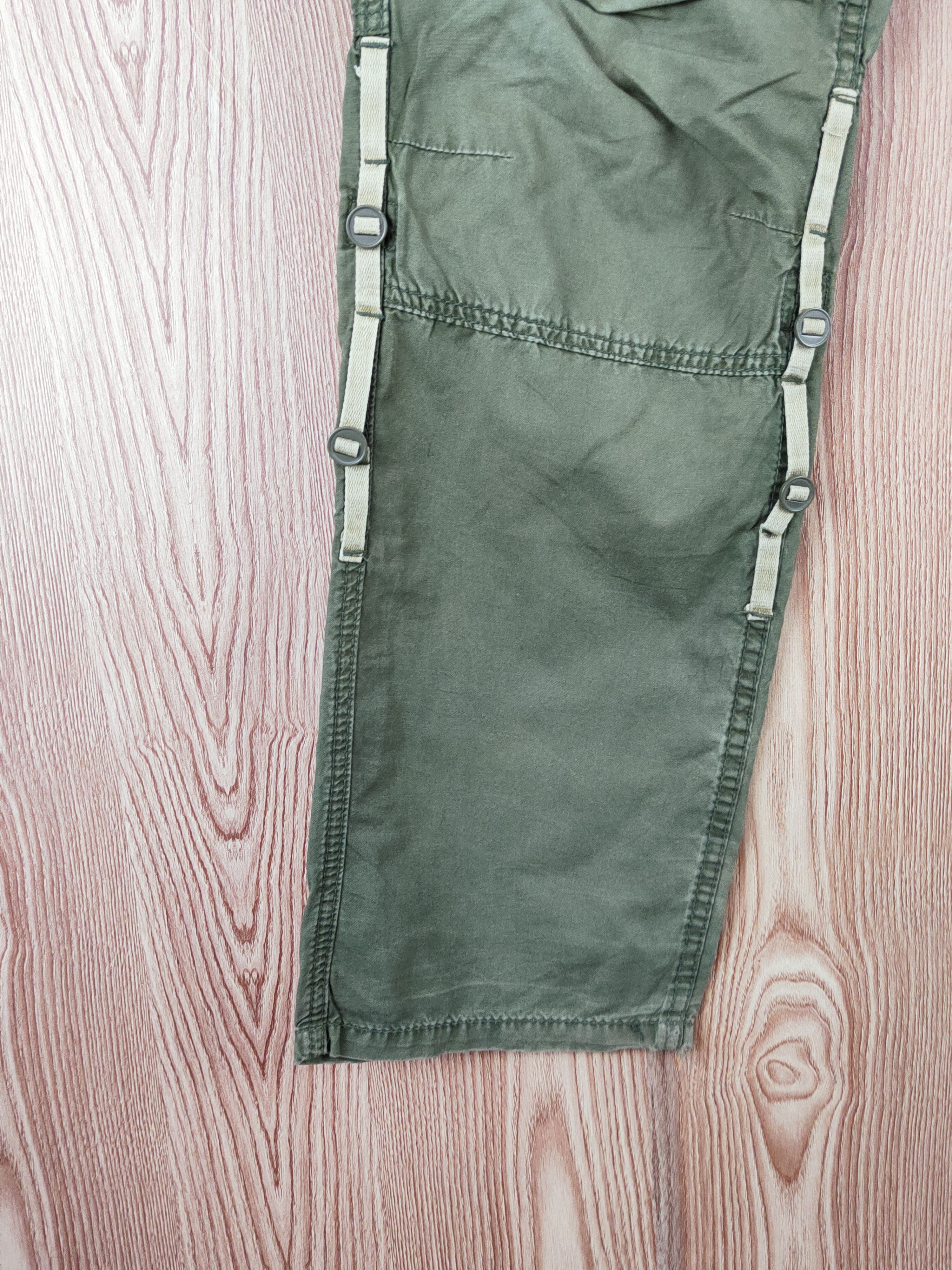 Japanese Brand Japanese Brand Green Faded Multipocket Cargo Pants #W846 Size US 32 / EU 48 - 4 Thumbnail