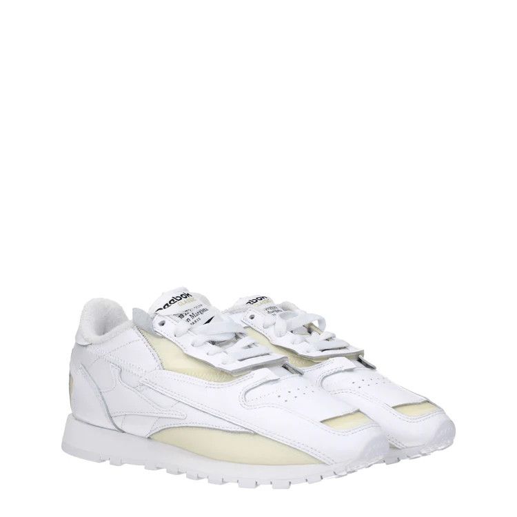 Maison Margiela ob1o1e1124 Leather Sneakers in White Size US 6.5 / IT 36.5 - 2 Thumbnail