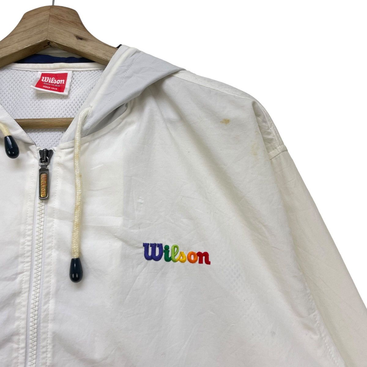 Wilson Wilson Colourful Spellout Logo Hooded Jacket Size US M / EU 48-50 / 2 - 3 Thumbnail