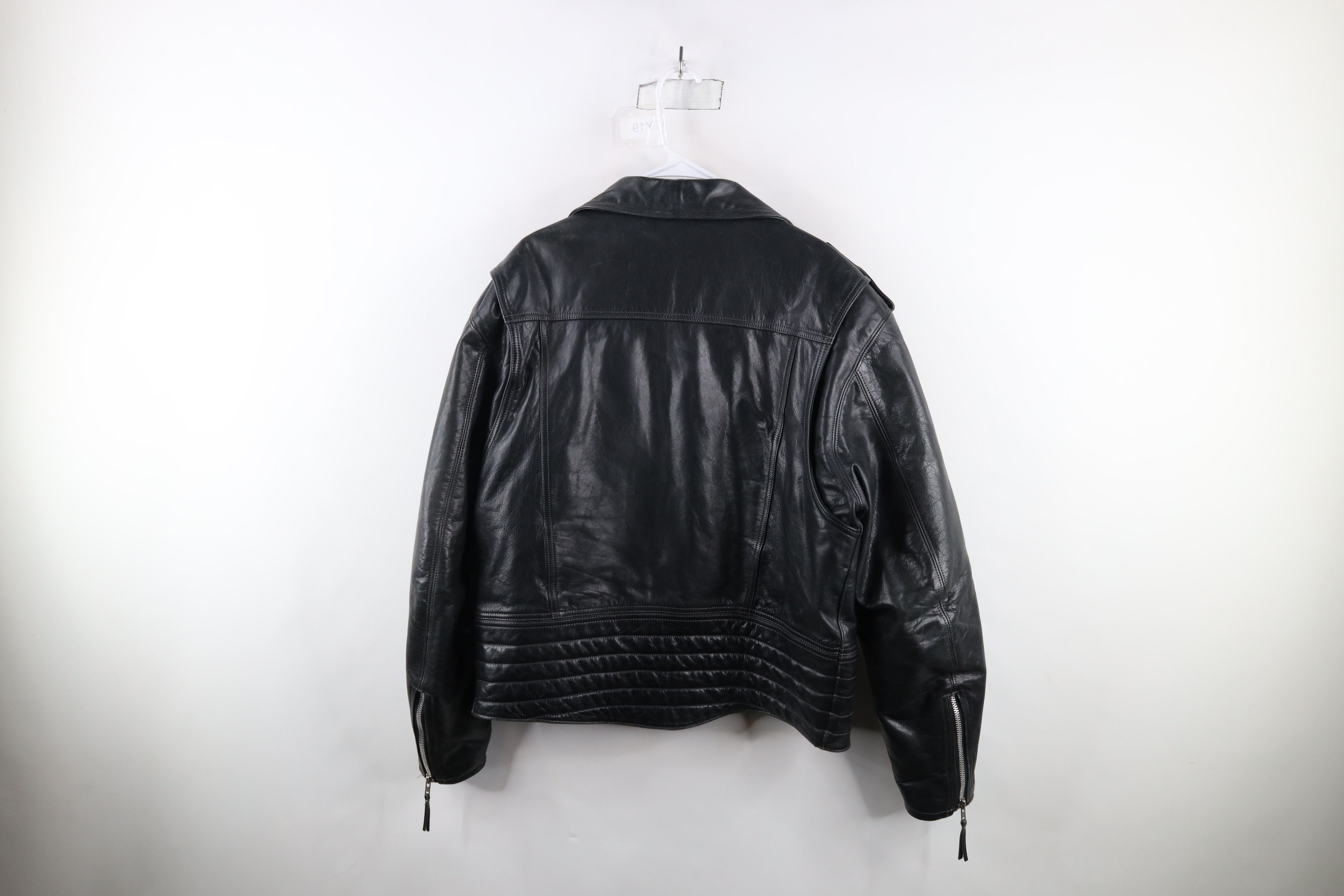 Harley Davidson × Vintage Vintage 90s Harley Davidson Leather Motorcycle Jacket Size US L / EU 52-54 / 3 - 18 Thumbnail