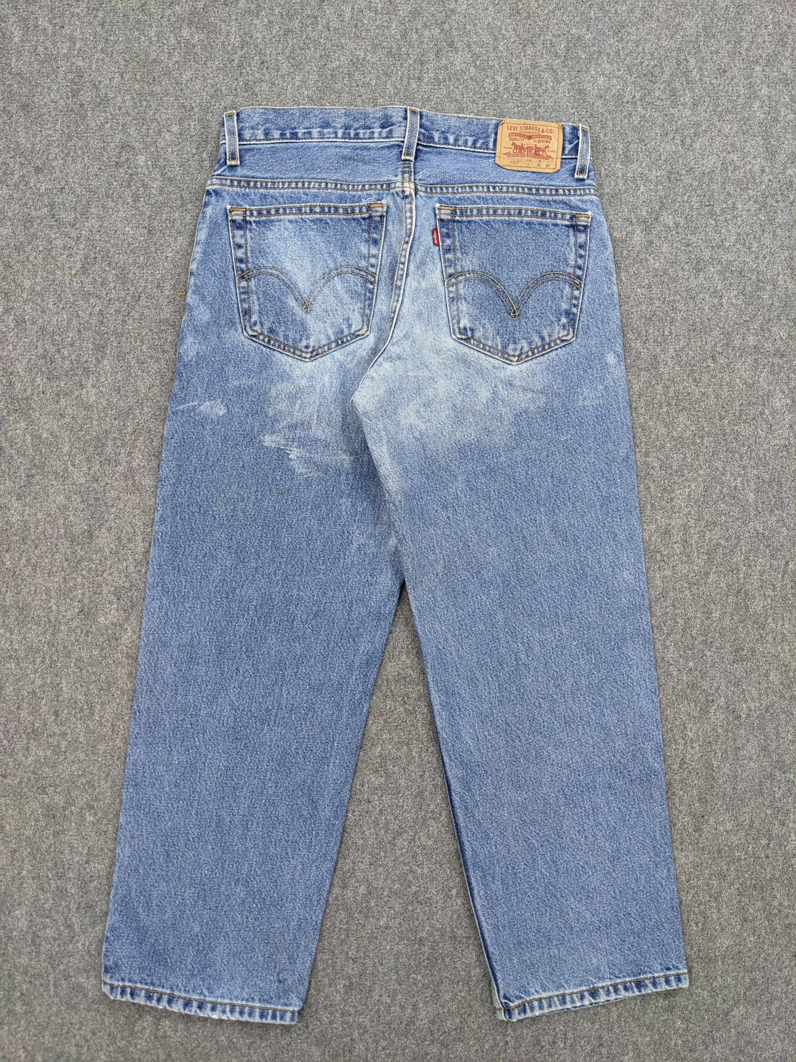Levi's Vintage Levis 550 Faded Blue Jeans DJ0026Z Size US 30 / EU 46 - 3 Thumbnail