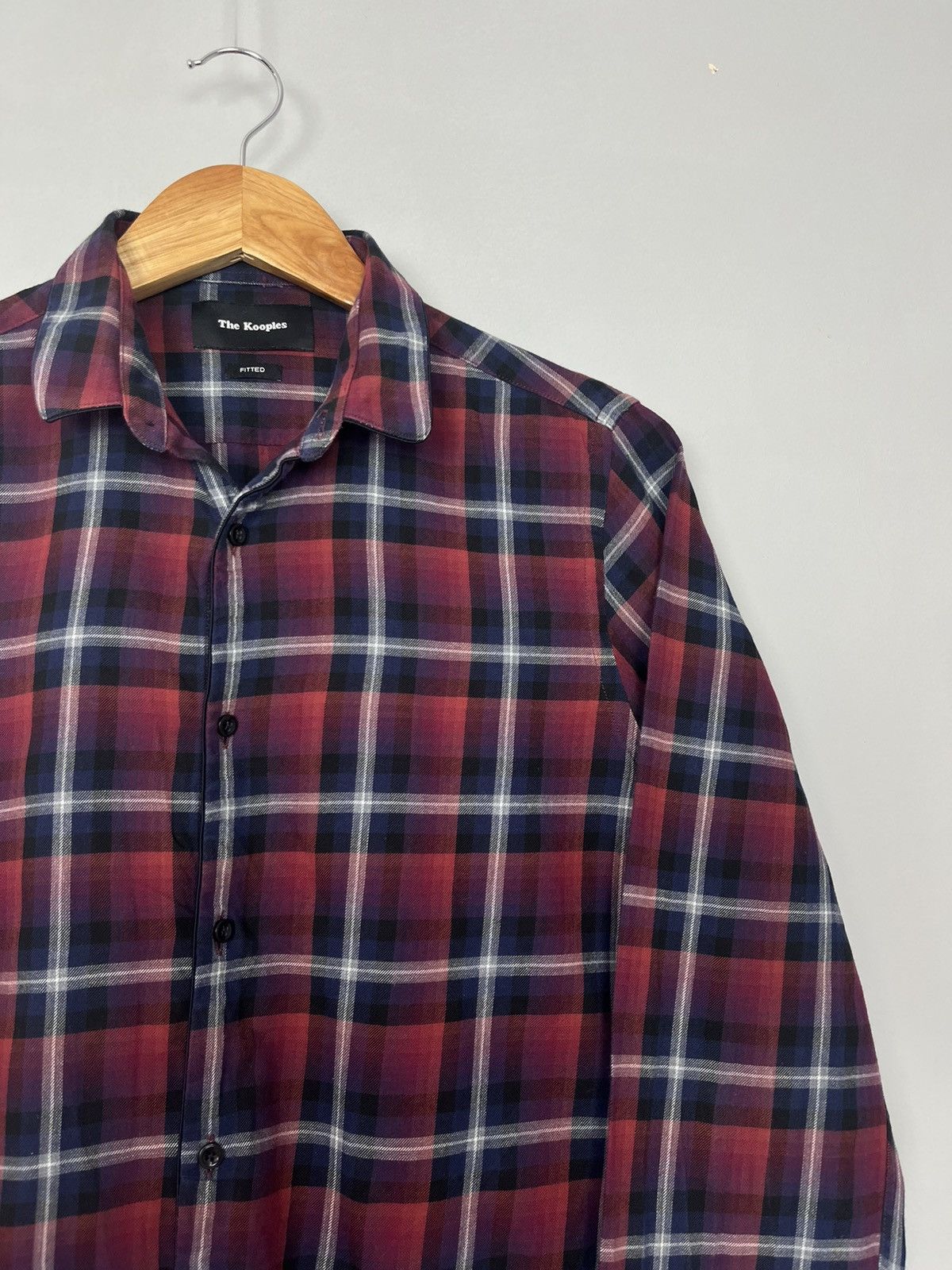 The Kooples The Kooples Plaid Cotton Long Sleeve Shirt Size US S / EU 44-46 / 1 - 4 Thumbnail