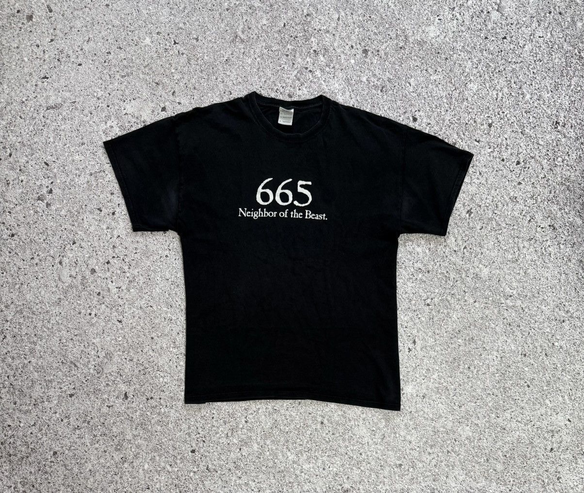 Band Tees × Vintage Vintage 1990’s 665 Neighbor Of The Beast Y2K Retro T-Shirt Size US XL / EU 56 / 4 - 2 Thumbnail