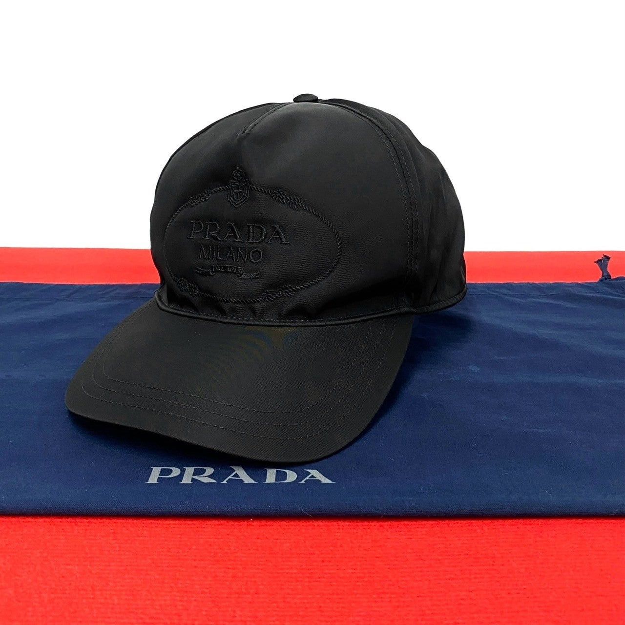 Prada Prada Hat Black Synthetic Size ONE SIZE - 1 Thumbnail