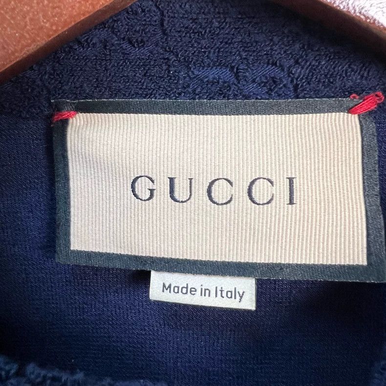 Gucci Gucci Dark blue double G full print towel jacket 2501-Nexta Size US S / EU 44-46 / 1 - 3 Thumbnail