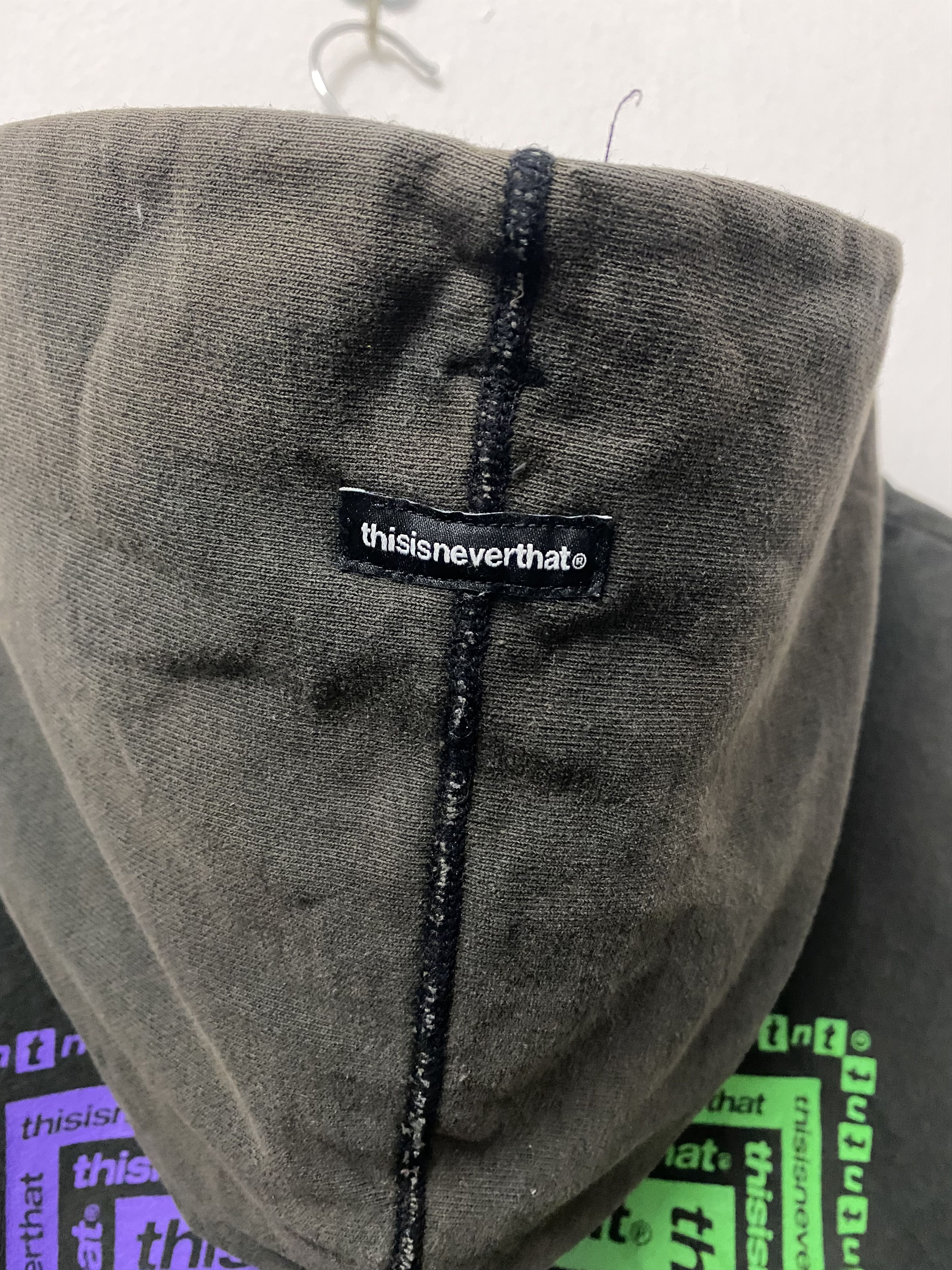 thisisneverthat thisisneverthat Square Graphic Logo Washed Pullover Hoodie Size US XL / EU 56 / 4 - 5 Thumbnail