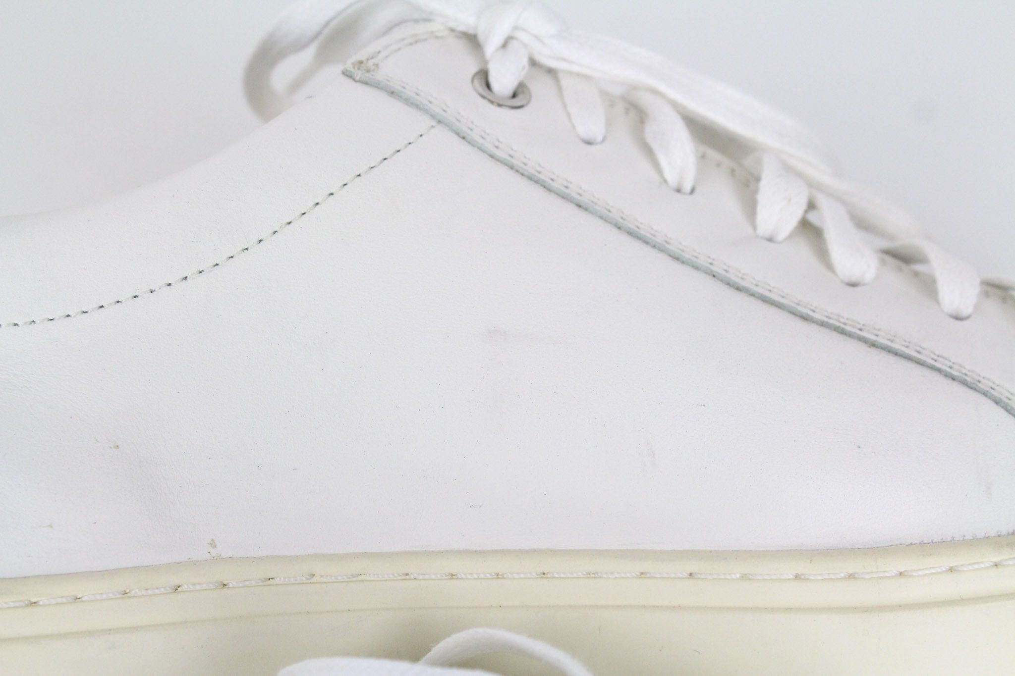 Suitsupply EU44 White Leather Leisure Low-Top 72667 Size US 11 / EU 44 - 10 Thumbnail