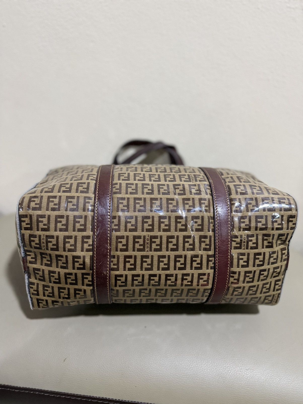 Fendi Authentic Fendi Zucca Crystal Boston Hand Bag Size ONE SIZE - 4 Thumbnail