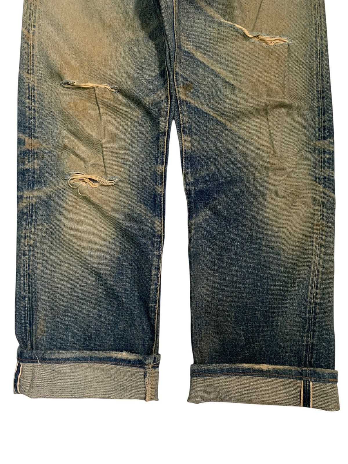 Sugar Cane VINTAGE SUGAR CANE SELVEDGE FADED & RUSTY DISTRESSED DENIM Size US 30 / EU 46 - 7 Thumbnail