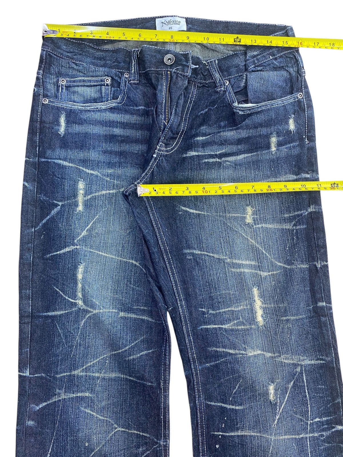 Other Nylaus Splatter Cracked Paint Style Ripped Jeans Size US 32 / EU 48 - 5 Thumbnail