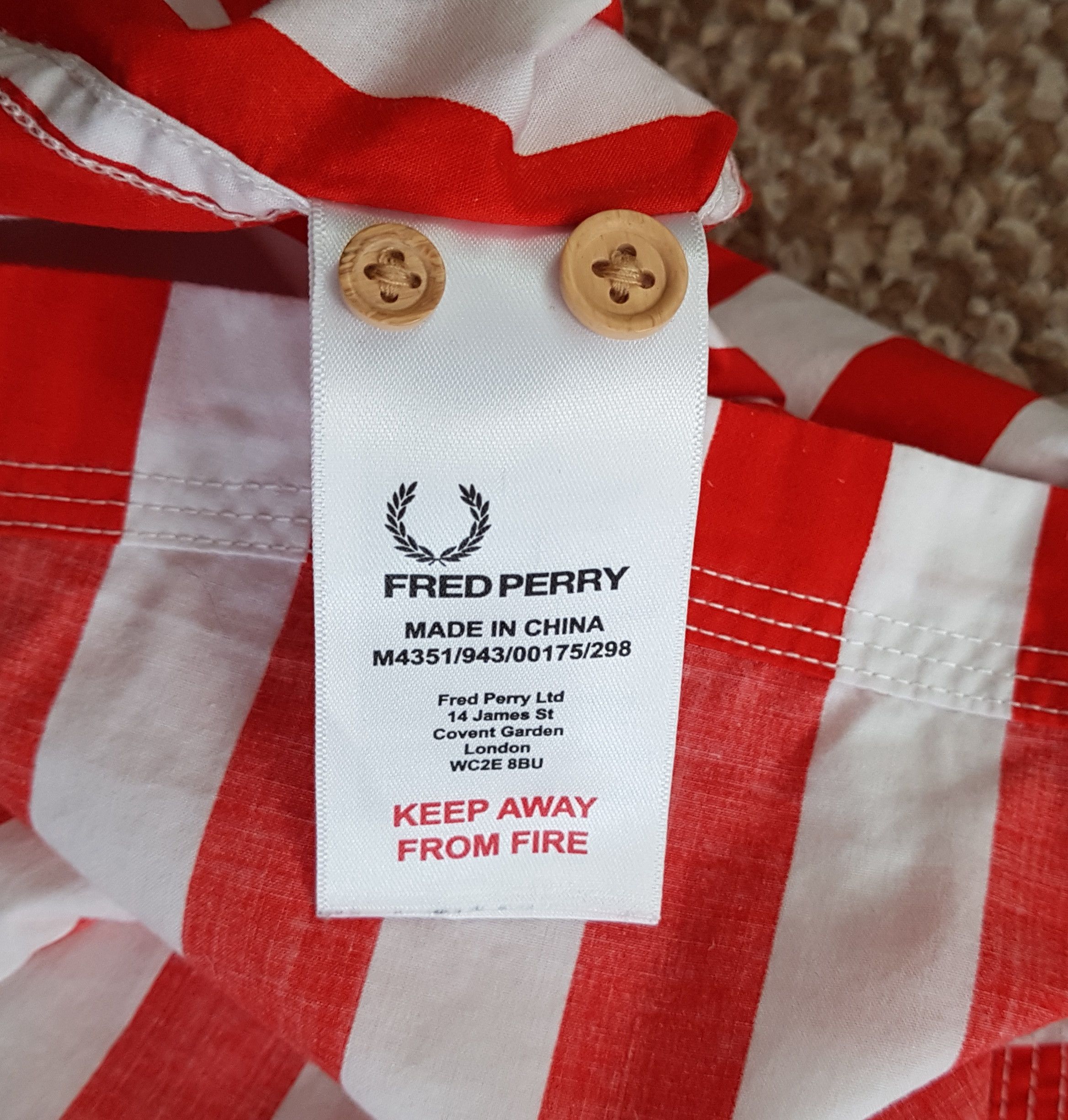 Fred Perry Fred Perry x Southsea Deckchairs Collab Stripe Shirt sz M Size US M / EU 48-50 / 2 - 10 Thumbnail