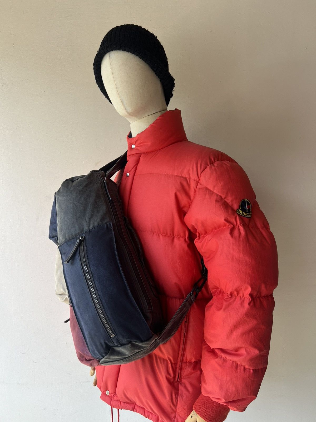 Japanese Brand Vintage Art-Berg Japan Tactical Waxed Messenger Bag Size ONE SIZE - 2 Thumbnail
