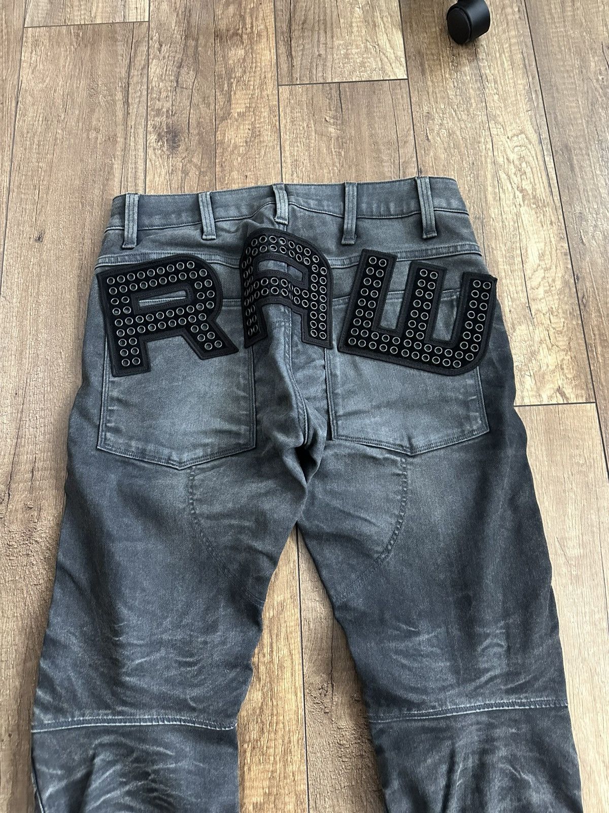 G-Star G Star Raw Big Logo Denim Jeans Pants Size US 31 - 3 Thumbnail
