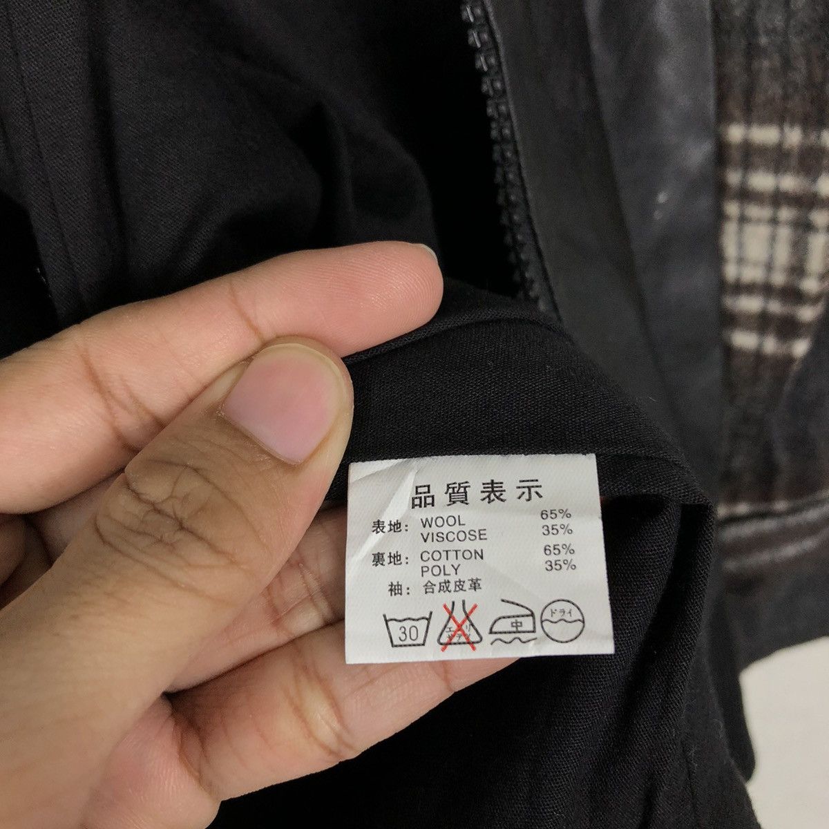 Japanese Brand 🔥Vintage Biker Jacket Leather Handling BreathMint Tartan Size US M / EU 48-50 / 2 - 19 Thumbnail