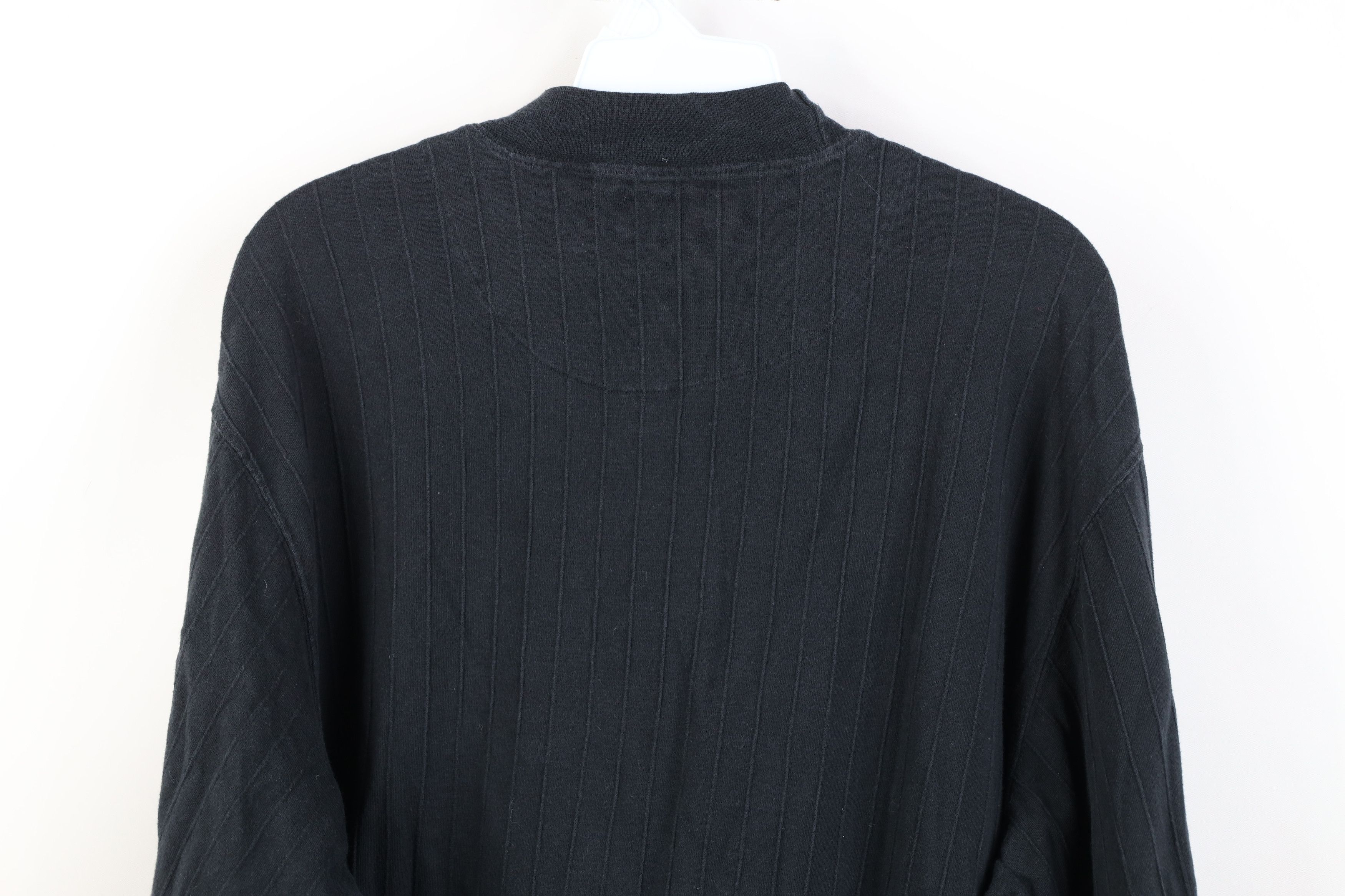 Vintage Vintage 90s Streetwear Ribbed Mock Neck Long Sleeve T-Shirt Size US XL / EU 56 / 4 - 11 Thumbnail