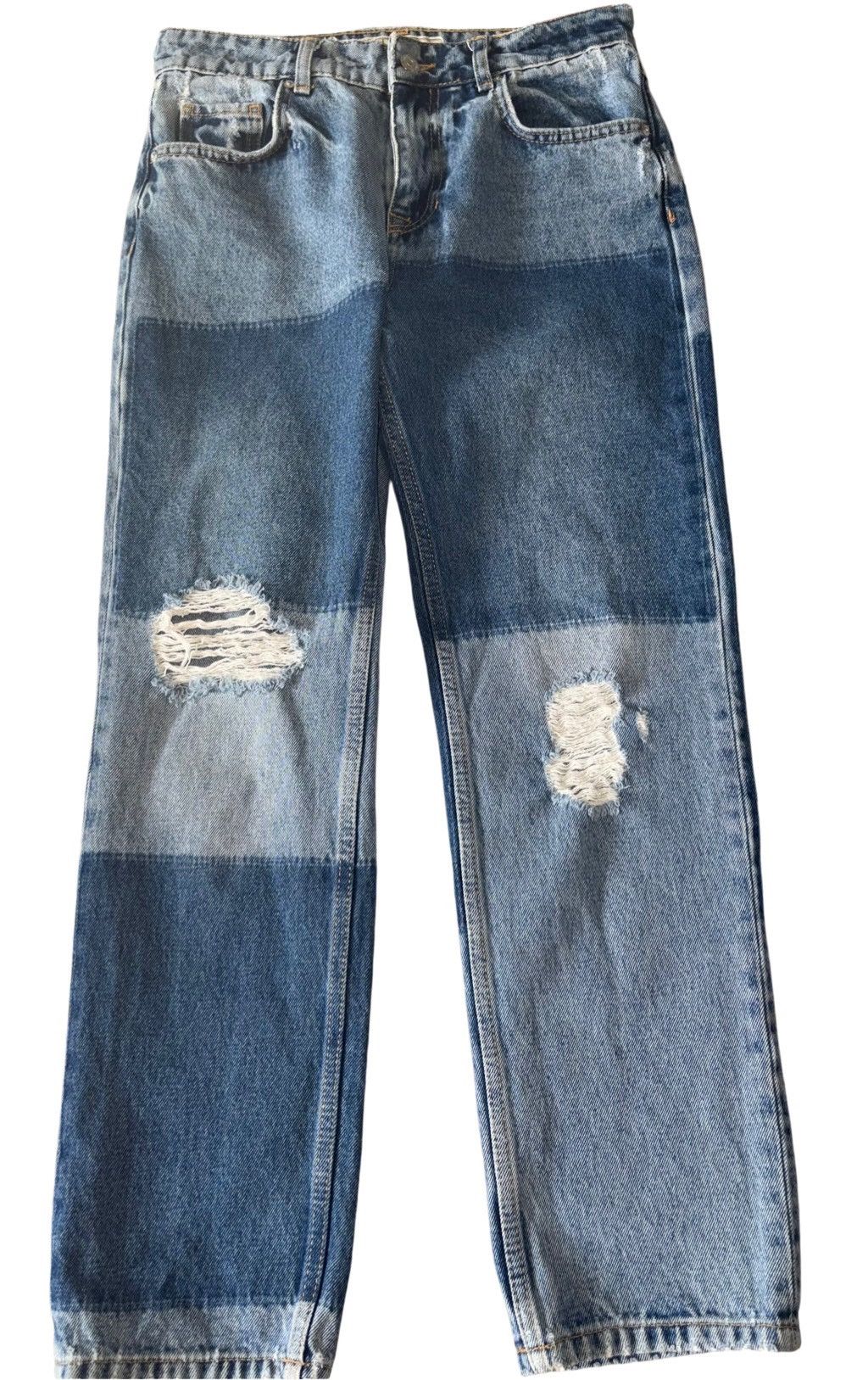 Free People Free People Patchwork Cotton Jeans NEW Size 26" / US 2 / IT 38 - 4 Thumbnail