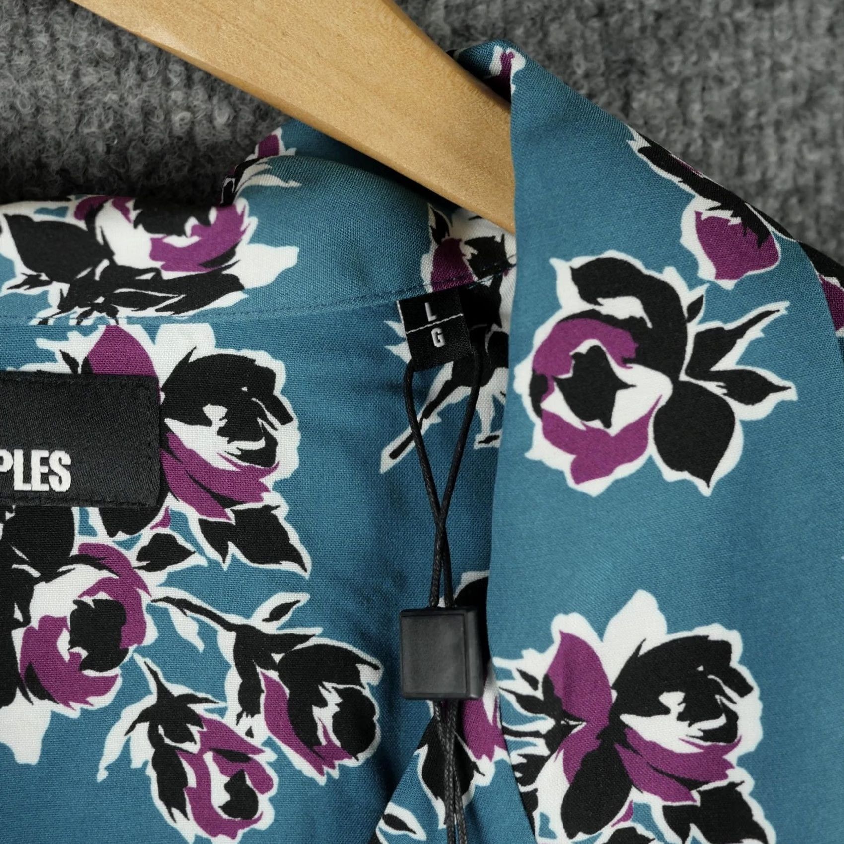 The Kooples The Kooples Shirt Mens L Blue Rock Roses Floral Print Button Up Short Sleeve Size US L / EU 52-54 / 3 - 3 Thumbnail