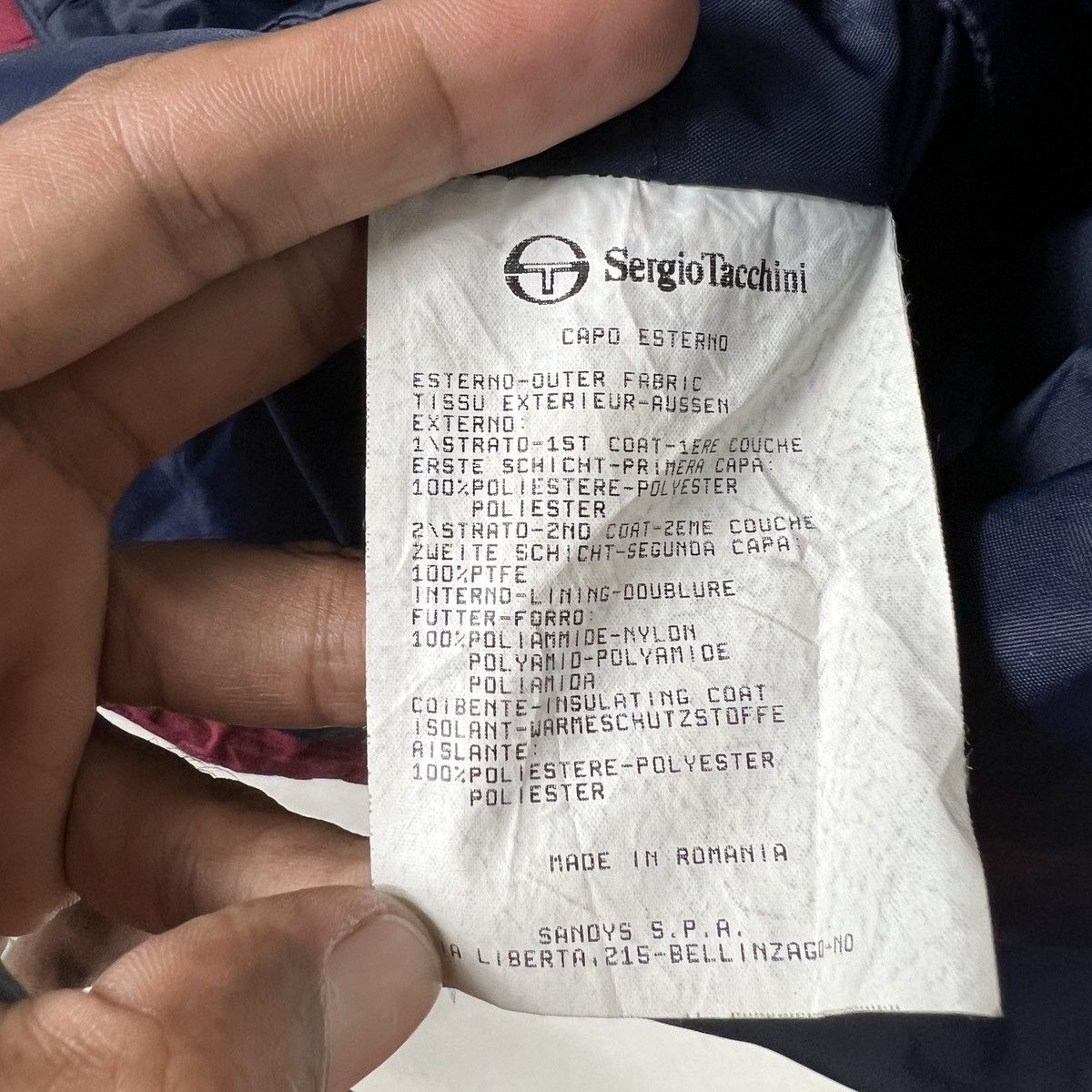 Sergio Tacchini × Vintage 🔥 VINTAGE SERGIO TACCHINI INSULATED JACKET MADE IN ROMANIA Size US L / EU 52-54 / 3 - 16 Thumbnail