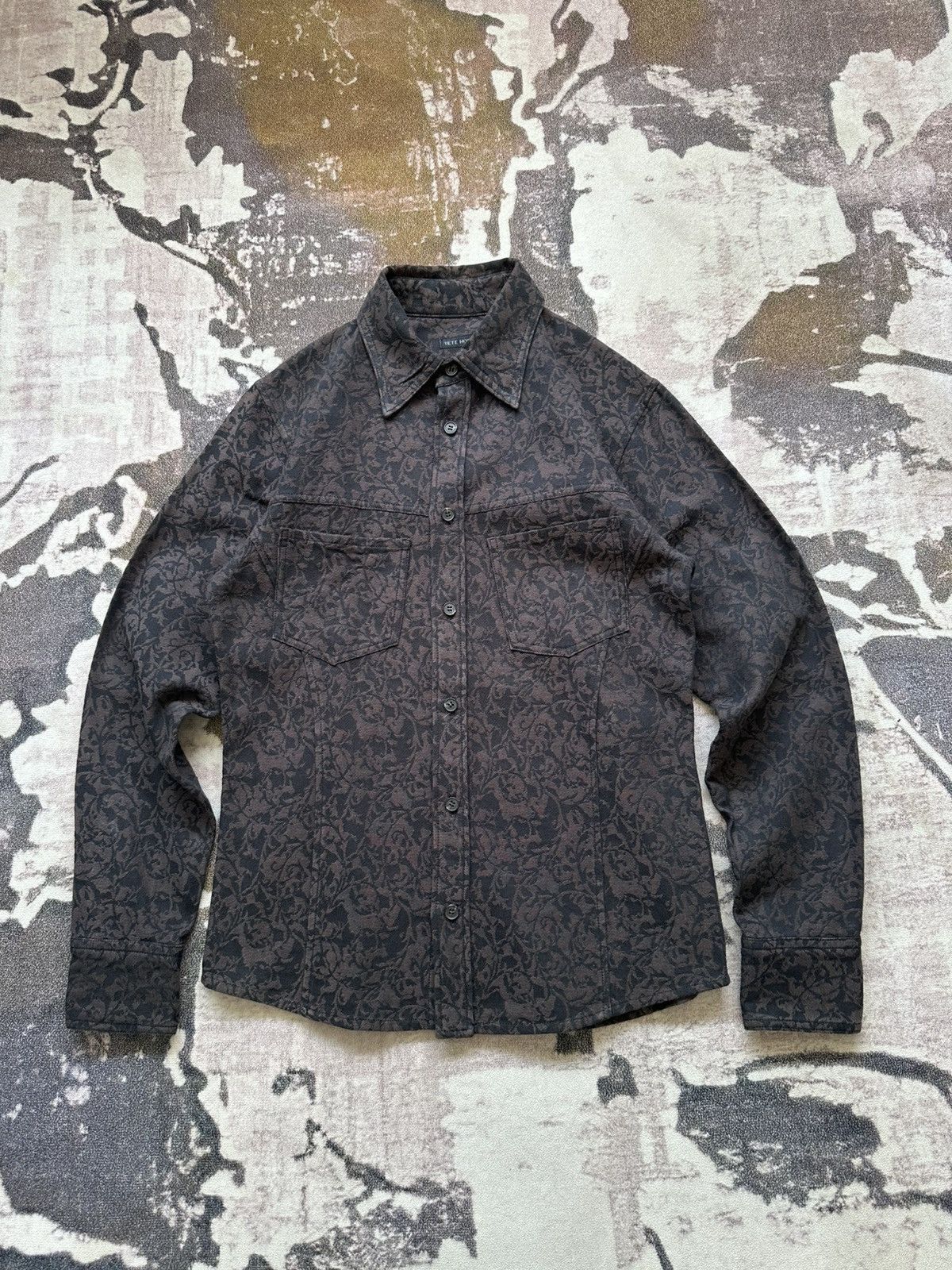 Tete Homme 00’s Tete Homme tribal jacquard shirt Size US L / EU 52-54 / 3 - 2 Thumbnail