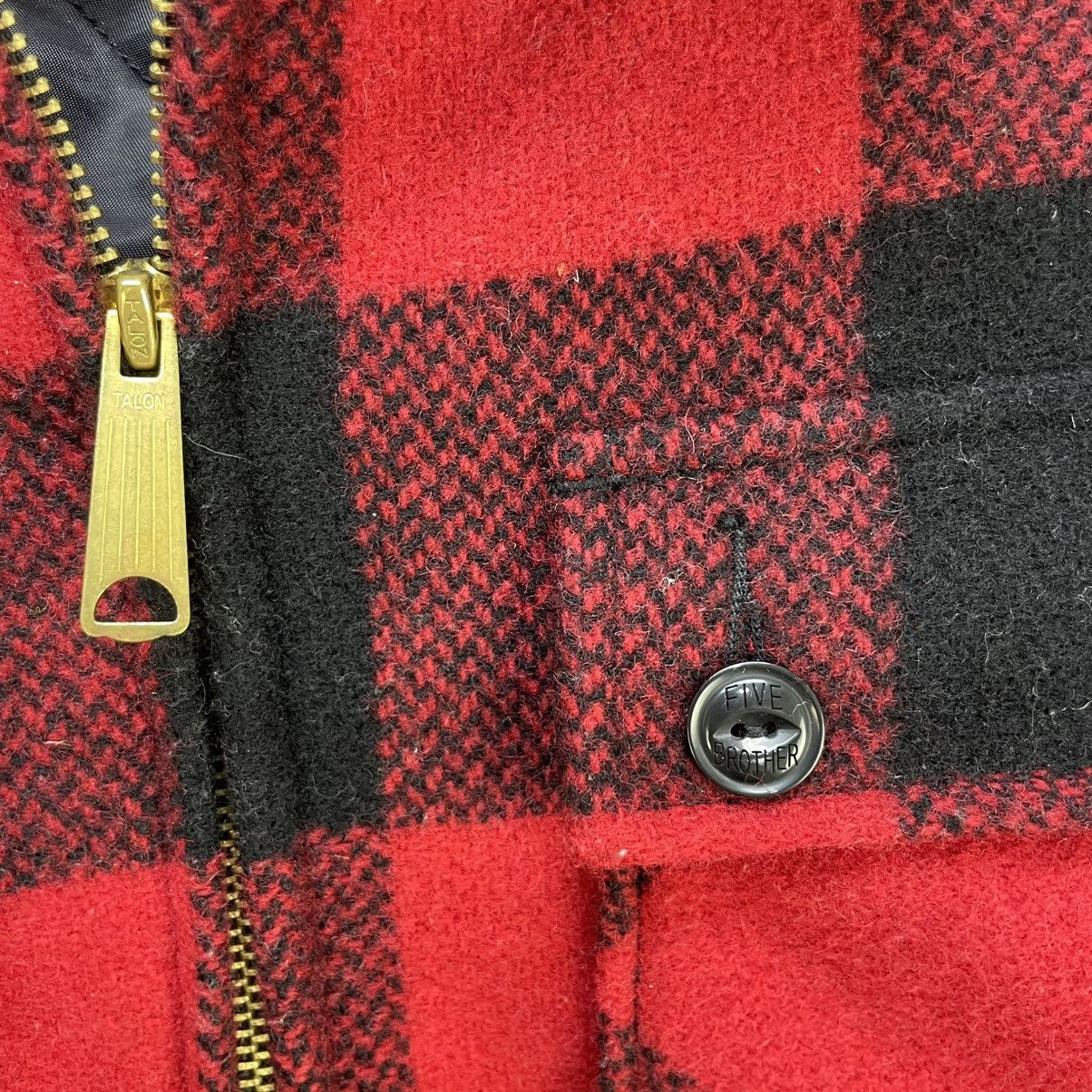 Filson × Vintage 💥VTG 60s Five Brother Sanforized Eye Button Buffalo Plaid Size US S / EU 44-46 / 1 - 7 Thumbnail