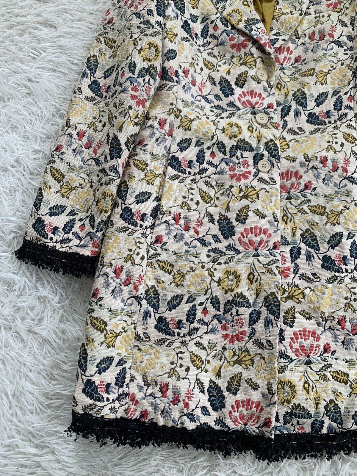United Colors Of Benetton Cozy Flowers Art United Colors Of Benetton Jacket Size M / US 6-8 / IT 42-44 - 3 Thumbnail
