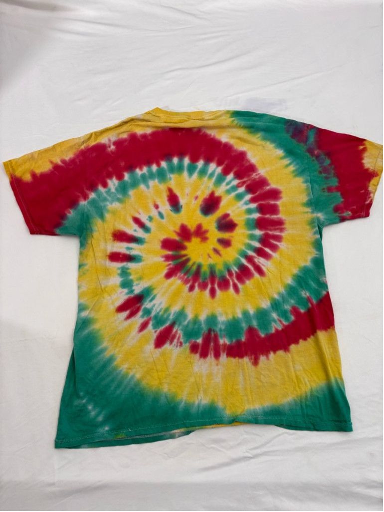 Zion Rootswear Men's Zion Rootswear Bob Marley T-shirt,L Yellow/Red Tie Dye Size US L / EU 52-54 / 3 - 8 Thumbnail