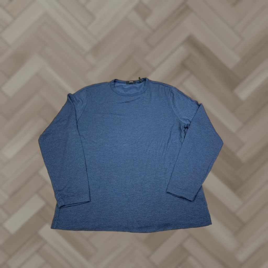 Theory Theory Gaskell Long Sleeve Shirt Mens L Blue Regular Cotton 12359 Size US L / EU 52-54 / 3 - 1 Thumbnail