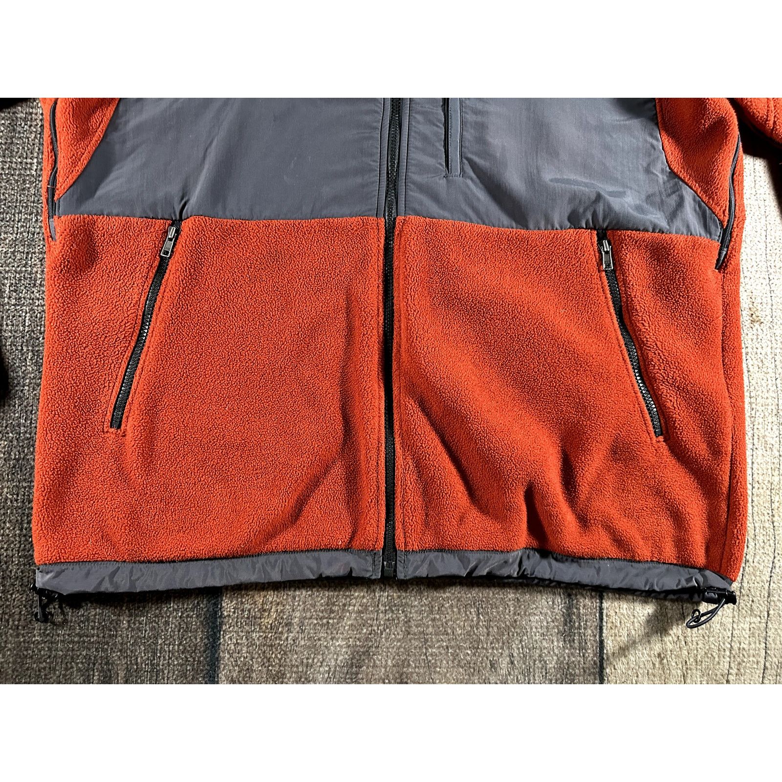 The North Face North Face Mens Orange Grey Denali Vented Fleece Jacket XL Size US XL / EU 56 / 4 - 5 Thumbnail