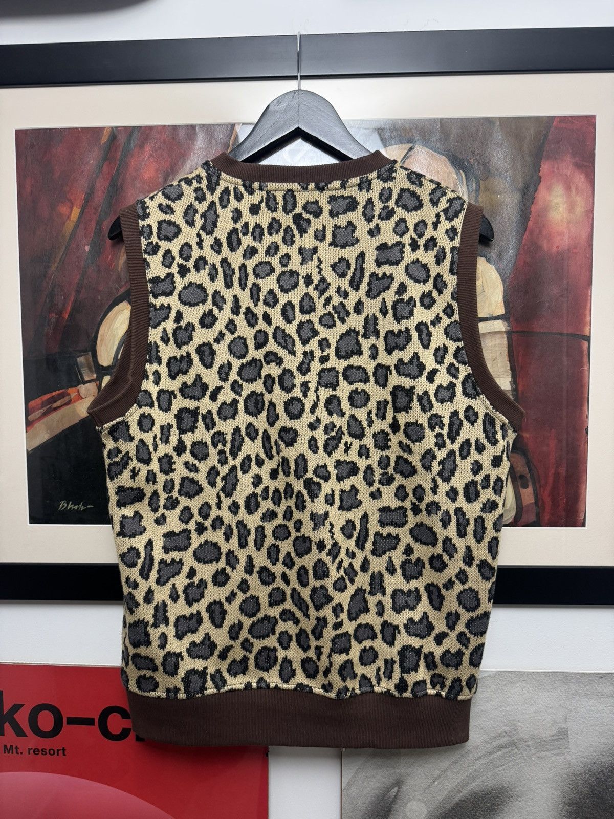 Pleasures Pleasures Survival Leaopard Print Sweater Vest Streetwear Size US M / EU 48-50 / 2 - 2 Thumbnail