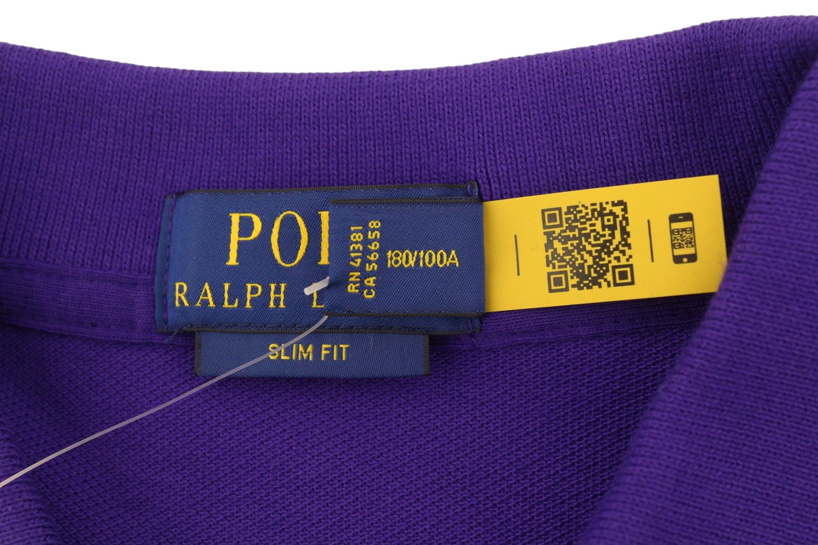 Ralph Lauren SLIM FIT L Purple Cotton Embroidered Logo 87876 Size US L / EU 52-54 / 3 - 8 Thumbnail