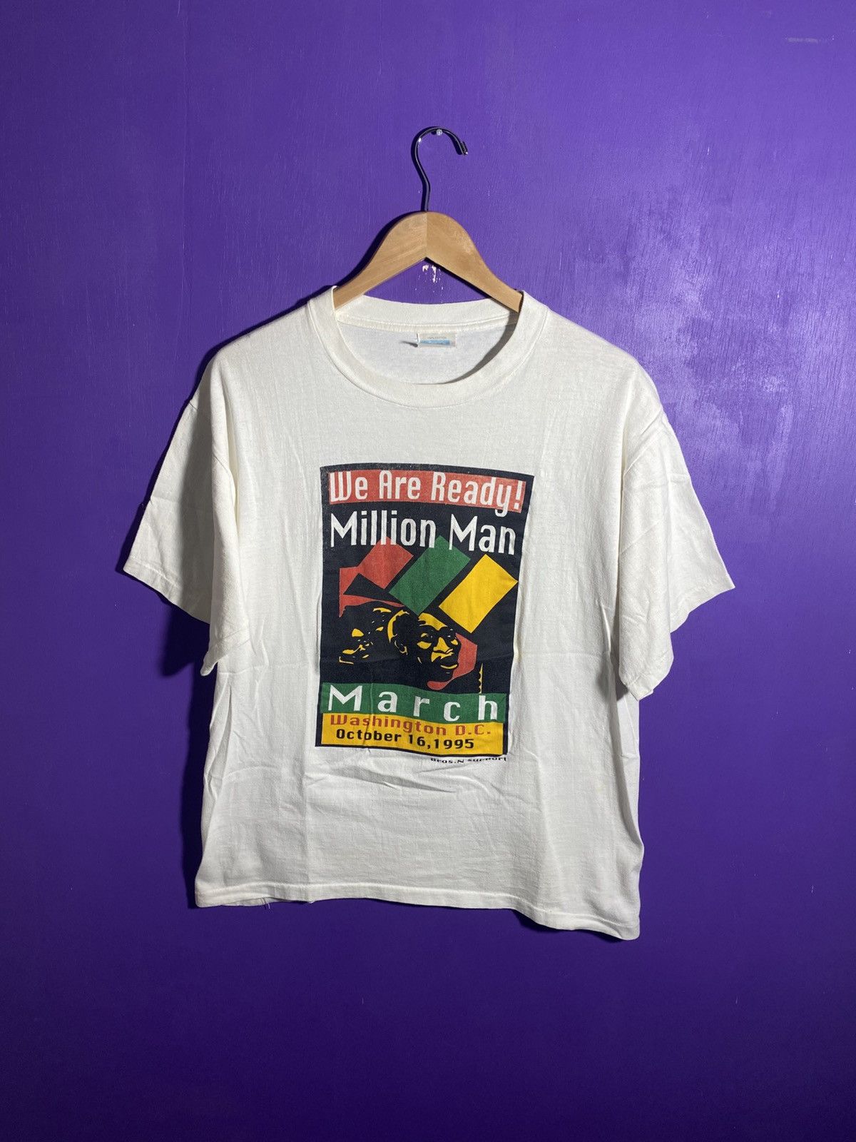 Vintage Vintage 1995 Million man march We are ready t-shirt Size US L / EU 52-54 / 3 - 1 Thumbnail