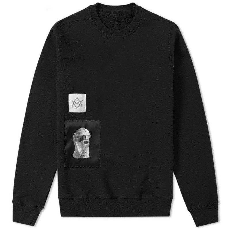 Rick Owens Drkshdw Rick Owens Patch Crew Sweater Size US M / EU 48-50 / 2 - 1 Thumbnail