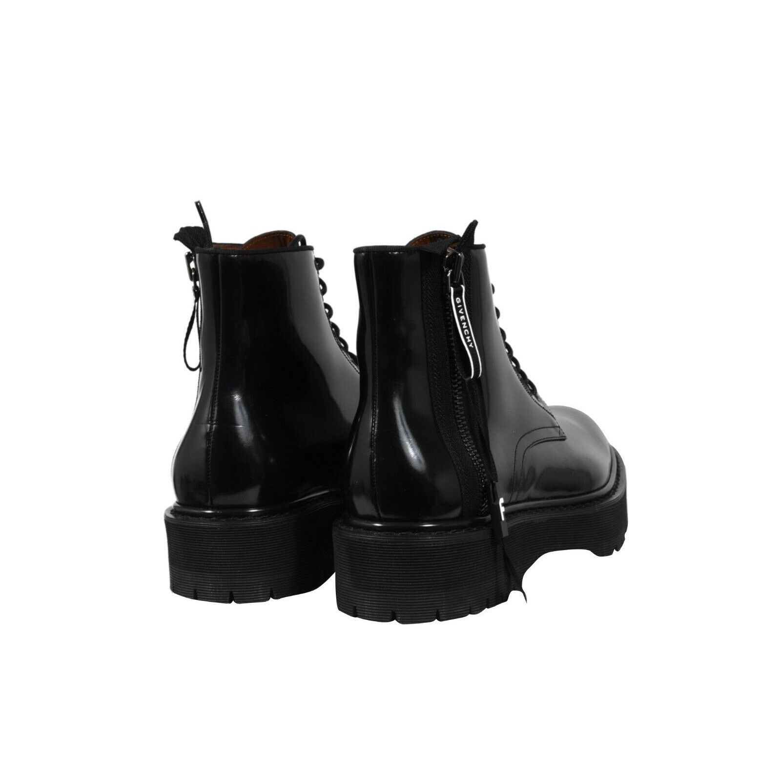 Givenchy Combat Boots Black Leather Side Zip Size US 11 / EU 44 - 7 Thumbnail