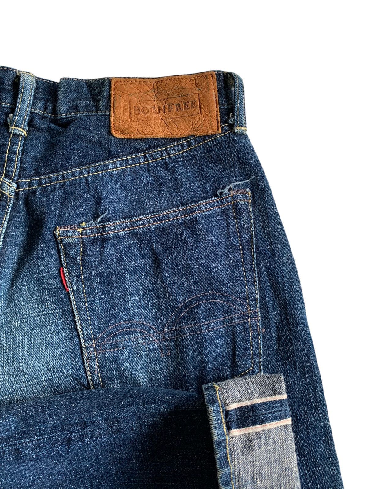 Japanese Brand × Jean BORN FREE 30TH ANNIVERSARY JAPANESE SELVEDGE DENIM Size US 31 - 9 Thumbnail