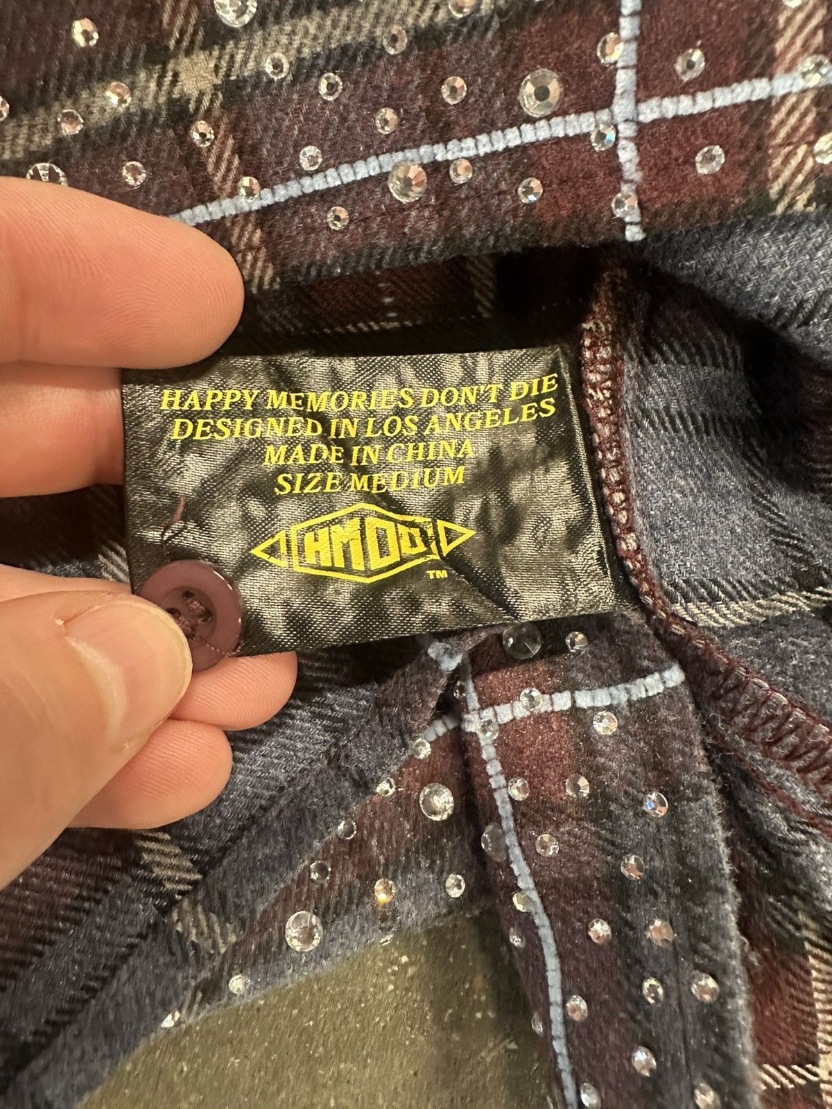 HMDD Happy memories dont die disco flannel navy/red Size US M / EU 48-50 / 2 - 4 Thumbnail