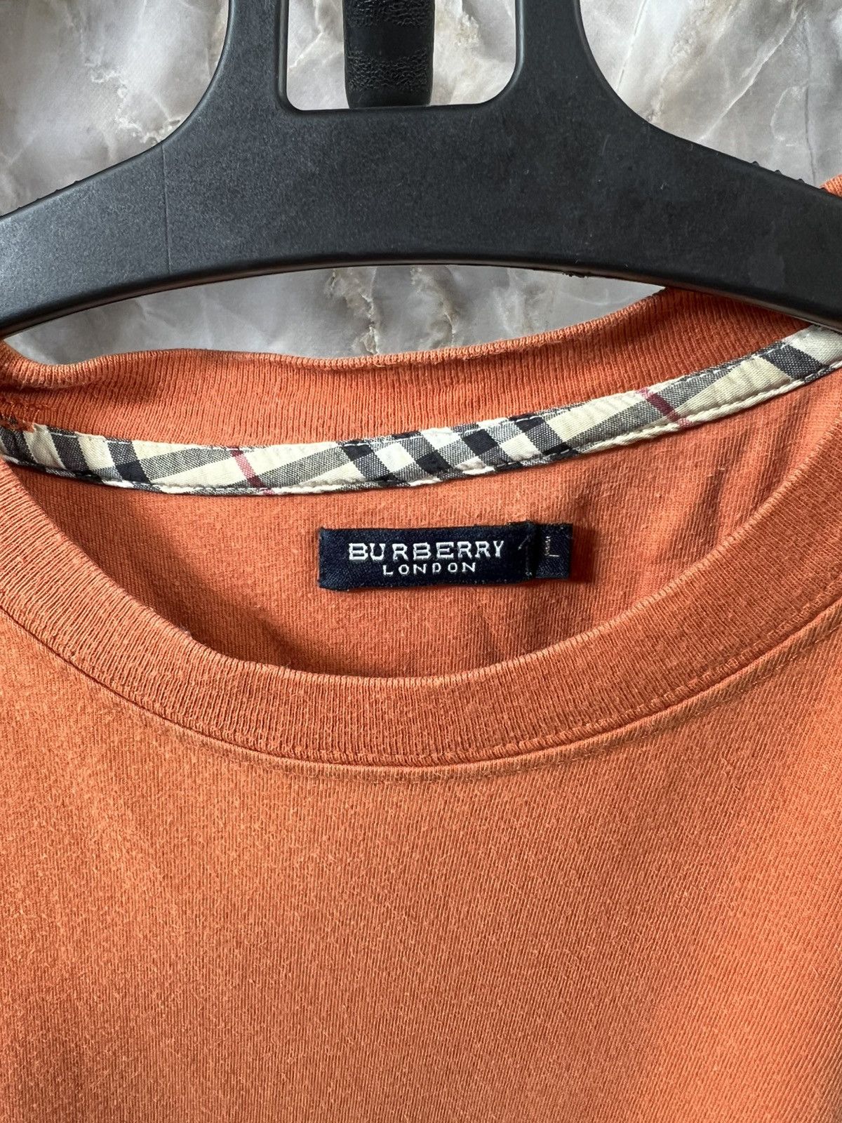 Burberry Vintage 90s Burberry Distressed Tee Size US M / EU 48-50 / 2 - 2 Thumbnail