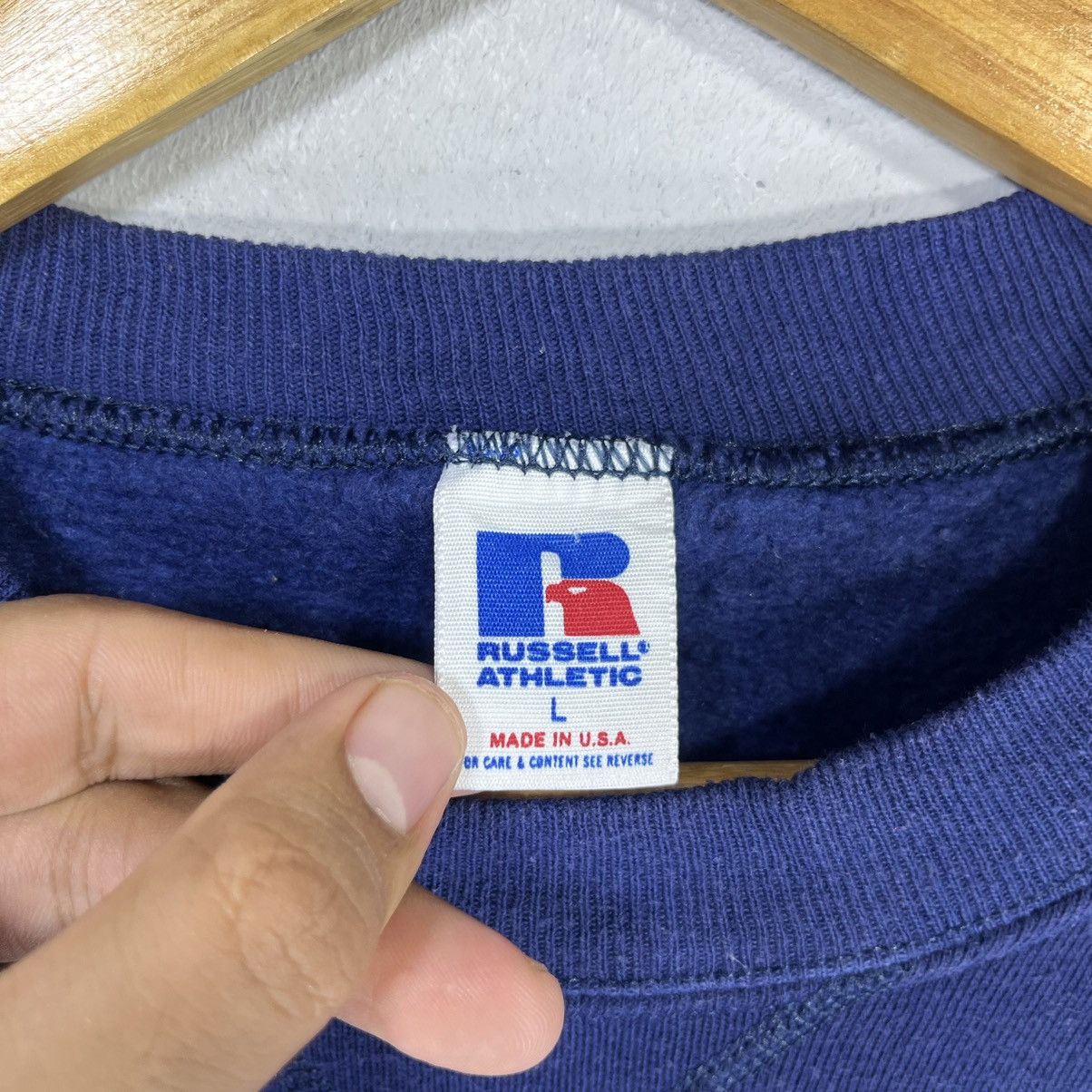 Russell Athletic × Vintage VINTAGE 90s RUSSELL ATHLETIC ILLINOIS UNIVERSITY SWEATER Size US L / EU 52-54 / 3 - 6 Thumbnail