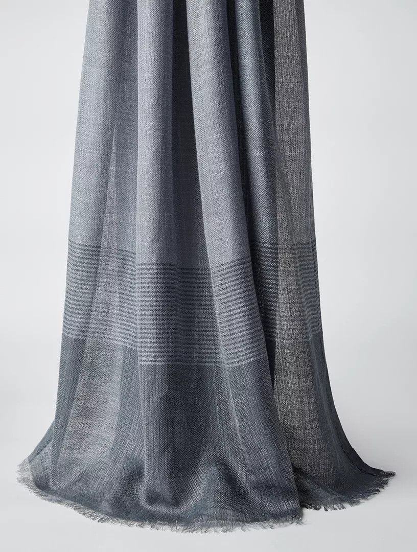 Brunello Cucinelli o1la1rc1a0425 Size: OS/Scarf in Grey Size ONE SIZE - 1 Thumbnail
